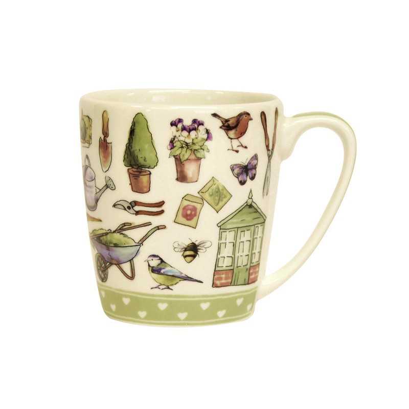 product image - Кухоль порцеляновий Churchill LIVING THE DREAM ACORN MUG GARDEN LIFE, об'єм 0,3 л, різнокольоровий