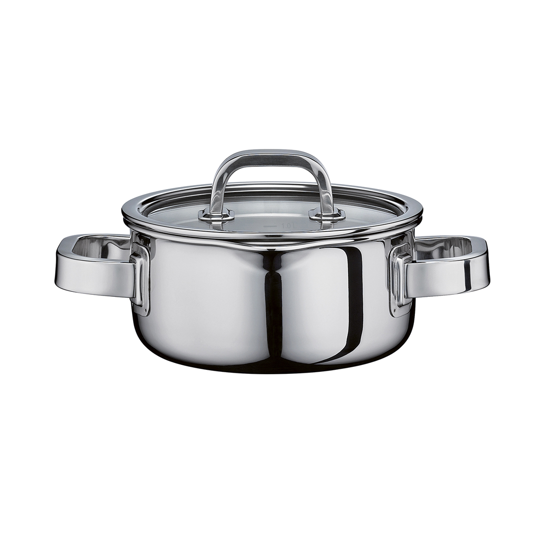 product image - Каструля з кришкою Spring FINESSE2+, діаметр 16 см, об'єм 1,4 л, сріблястий