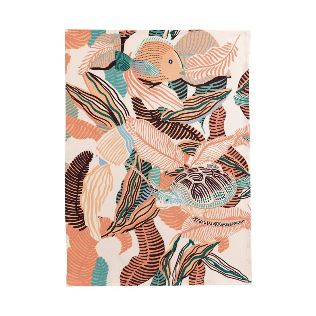 product image - Рушник кухонний Winkler Dori, 50х70 см, персиковий з малюнком