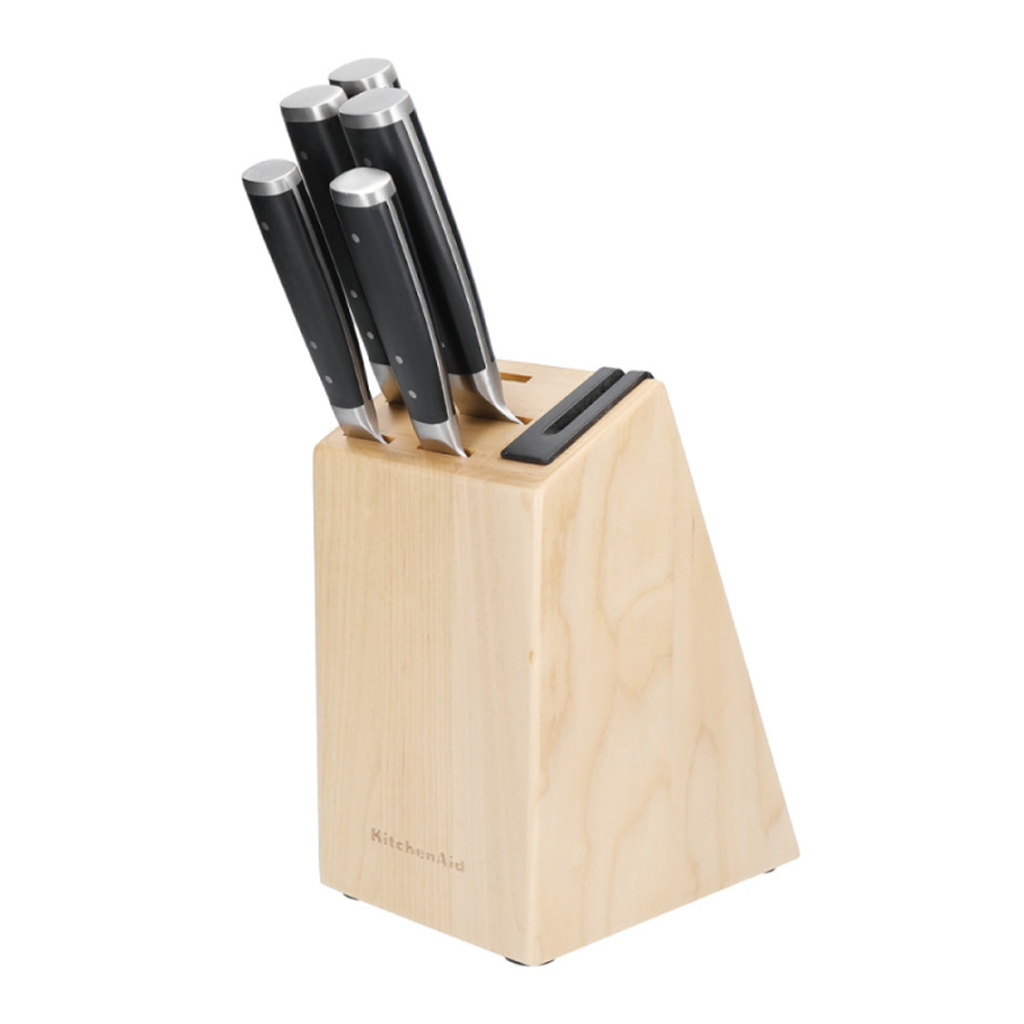 product image - Набір ножів із блоком KitchenAid Coreline, 5 предметів