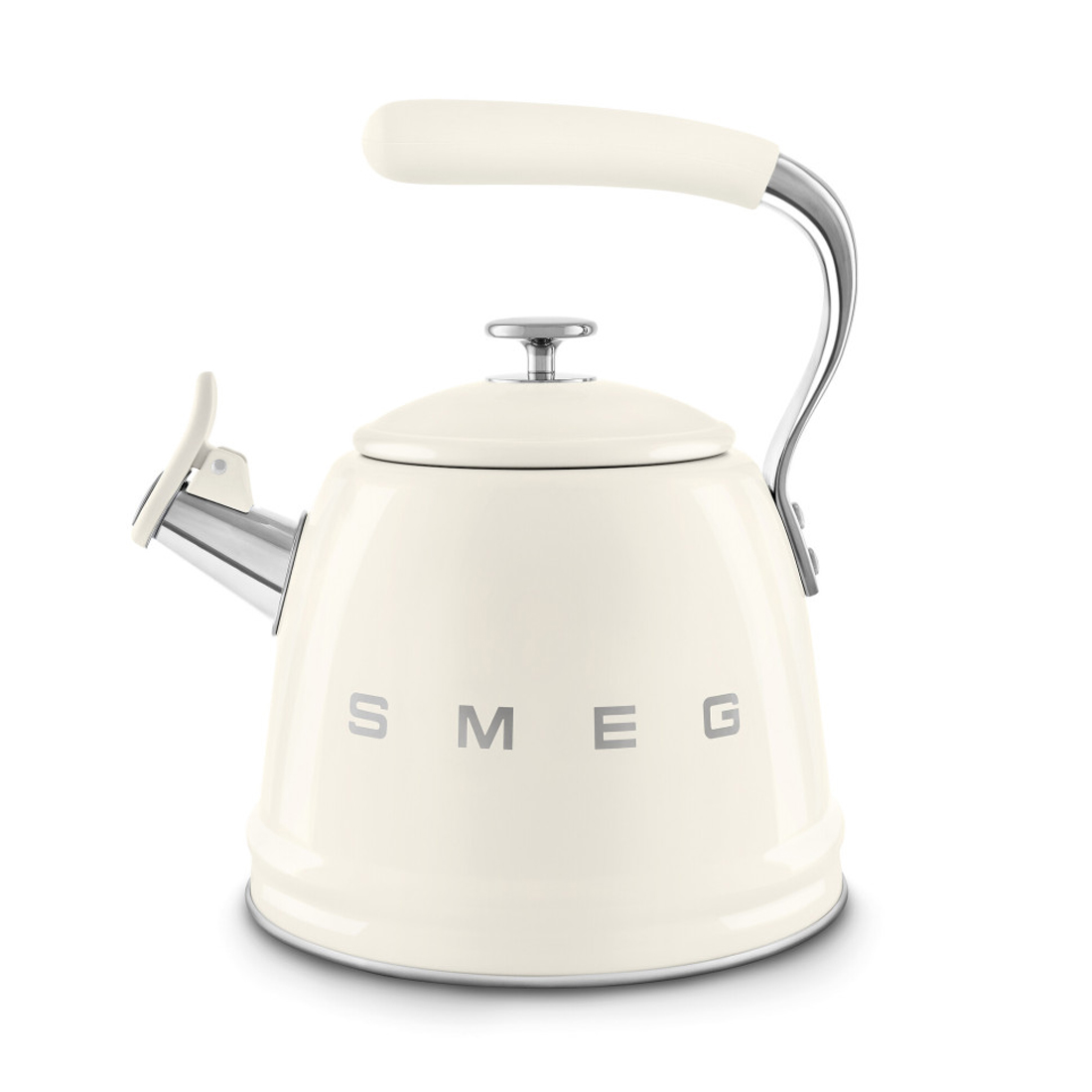 product image - Чайник со свистком Smeg 50'S STYLE, объем 2,3 л, кремовый