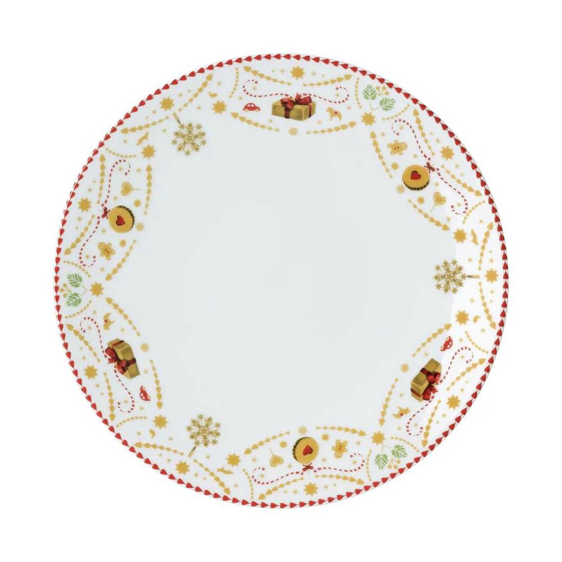 product image - Тарілка порцелянова Hutschenreuther CHRISTMAS LOVE, діаметр 22 см, білий з малюнком