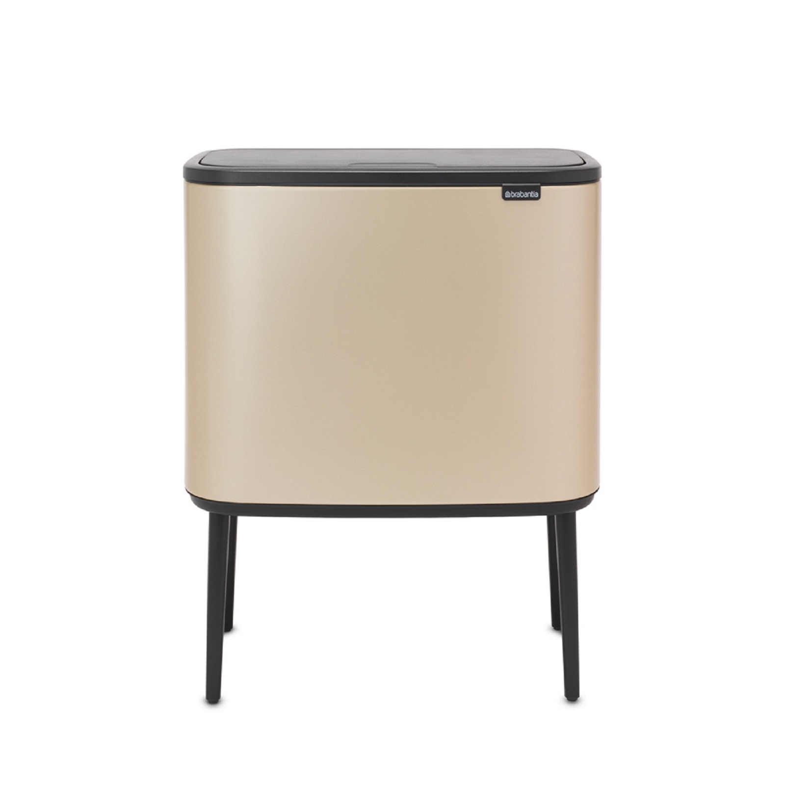 product image - Бак для сміття з 2 відрами (об'єм 11 і 23 л) Brabantia Bo Touch Bin, шампань бежевий