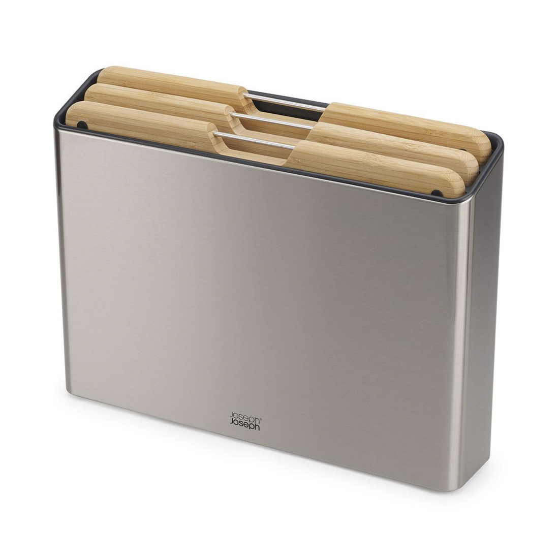 product image - Набір дощок обробних Joseph Joseph Folio Steel Bamboo, 28,7x38x8,5 см, 4 предмети