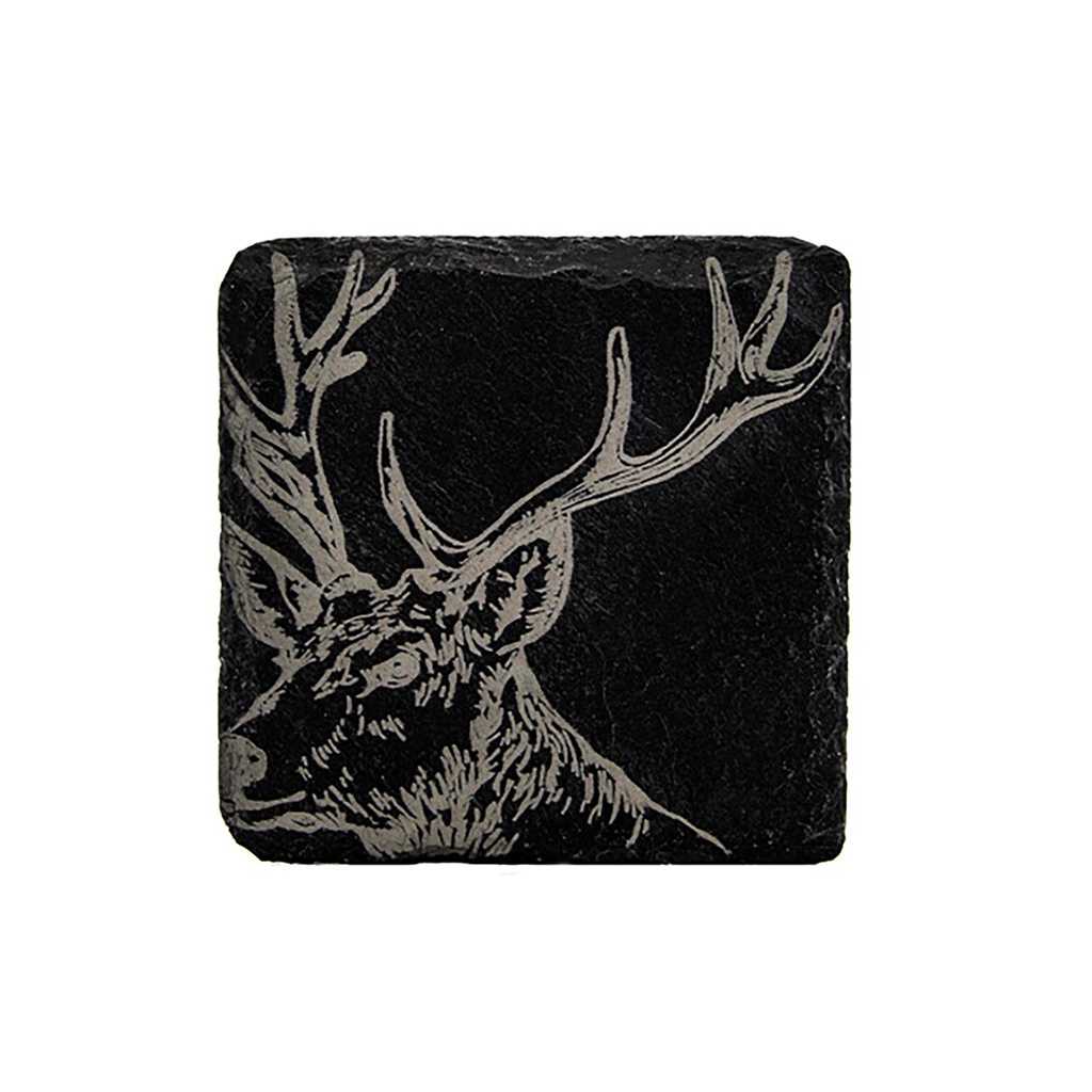 product image - Костер Just Slate STAG, 11х11 см, чорний з малюнком
