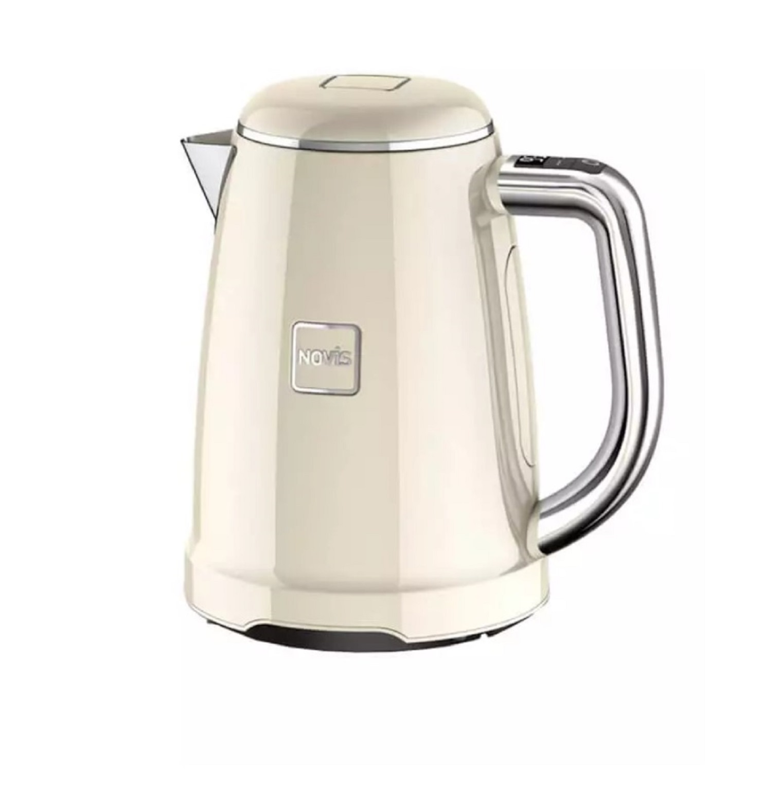 product image - Чайник електричний з регулюванням температури кипіння Novis Kettle KTC1, об'єм 1,6 л, кремовий