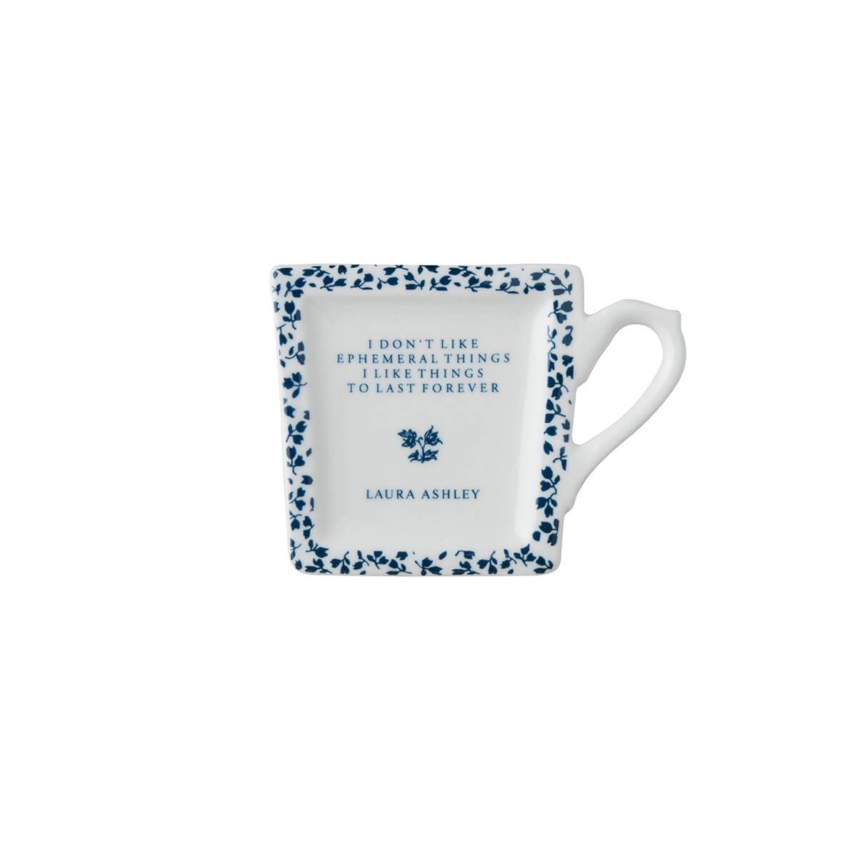 product image - Підставка порцелянова для чайних пакетиків Laura Ashley BLUEPRINT, білий в синій дрібну квітку