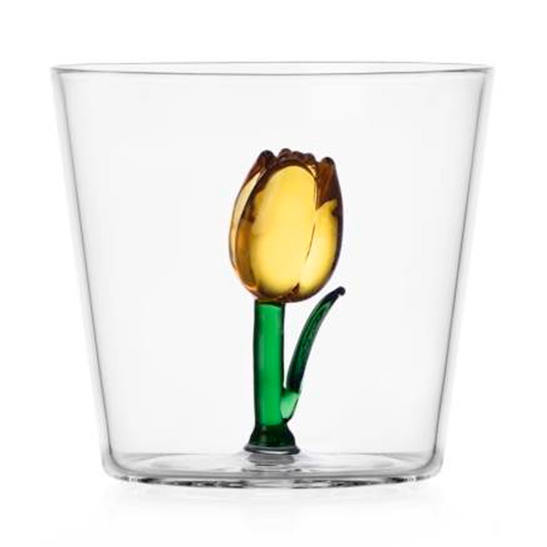 product image - Склянка «Жовтий тюльпан» Ichendorf Botanica, об'єм 0,3 л, прозорий