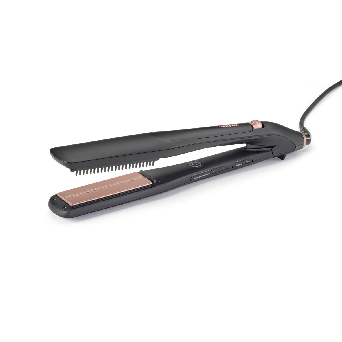 product image - Випрямляч для волосся BaByliss Steam Luxe Styler, чорний з рожевим