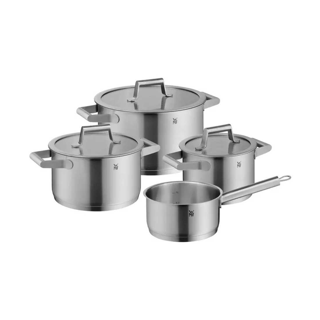 product image - Набір каструль з кришками WMF Comfort Line, сріблястий матовий, 4 шт