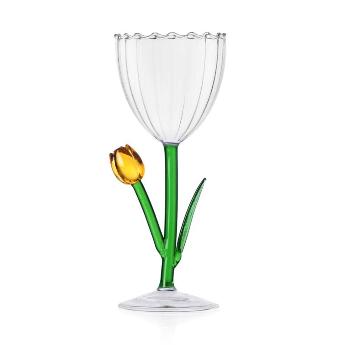 product image - Келих «Жовтий тюльпан» Ichendorf Botanica, об'єм 0,28 л, прозорий