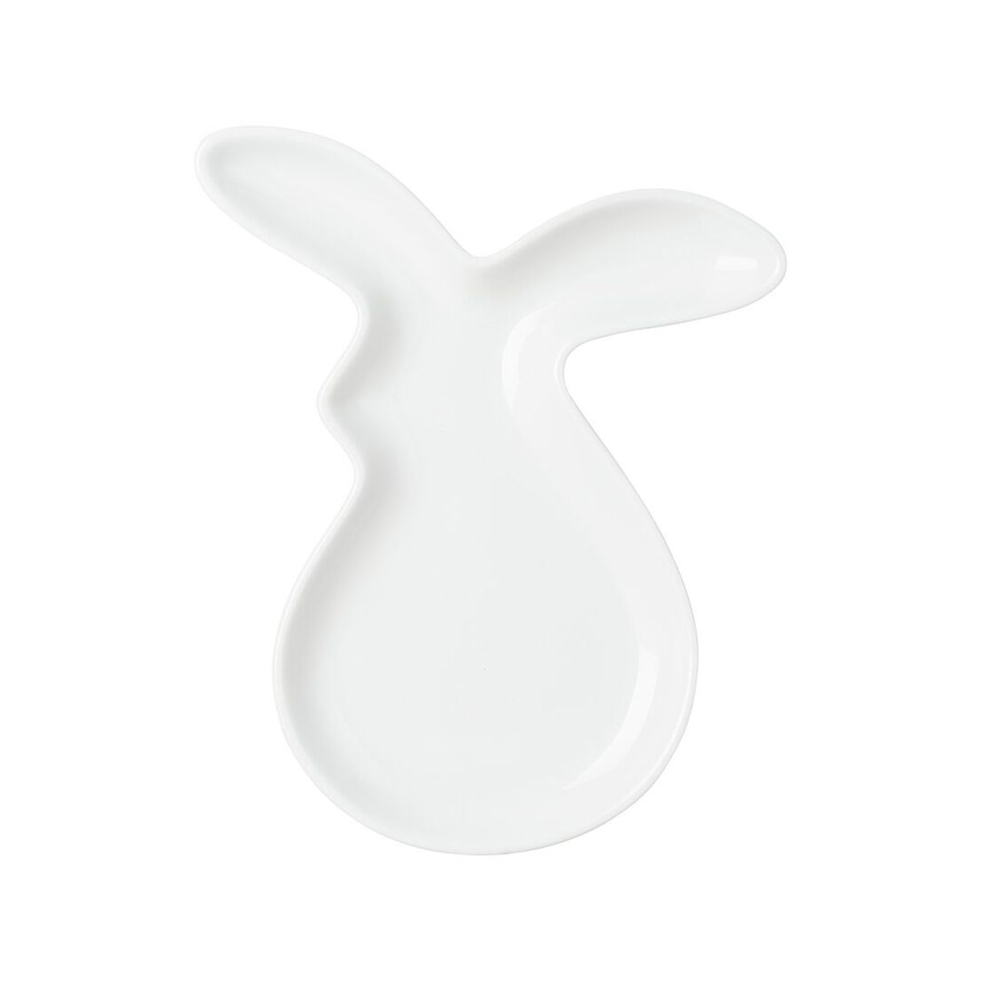 product image - Блюдо-кролик порцелянове Hutschenreuther Blumenwiese, 19×14 см, білий