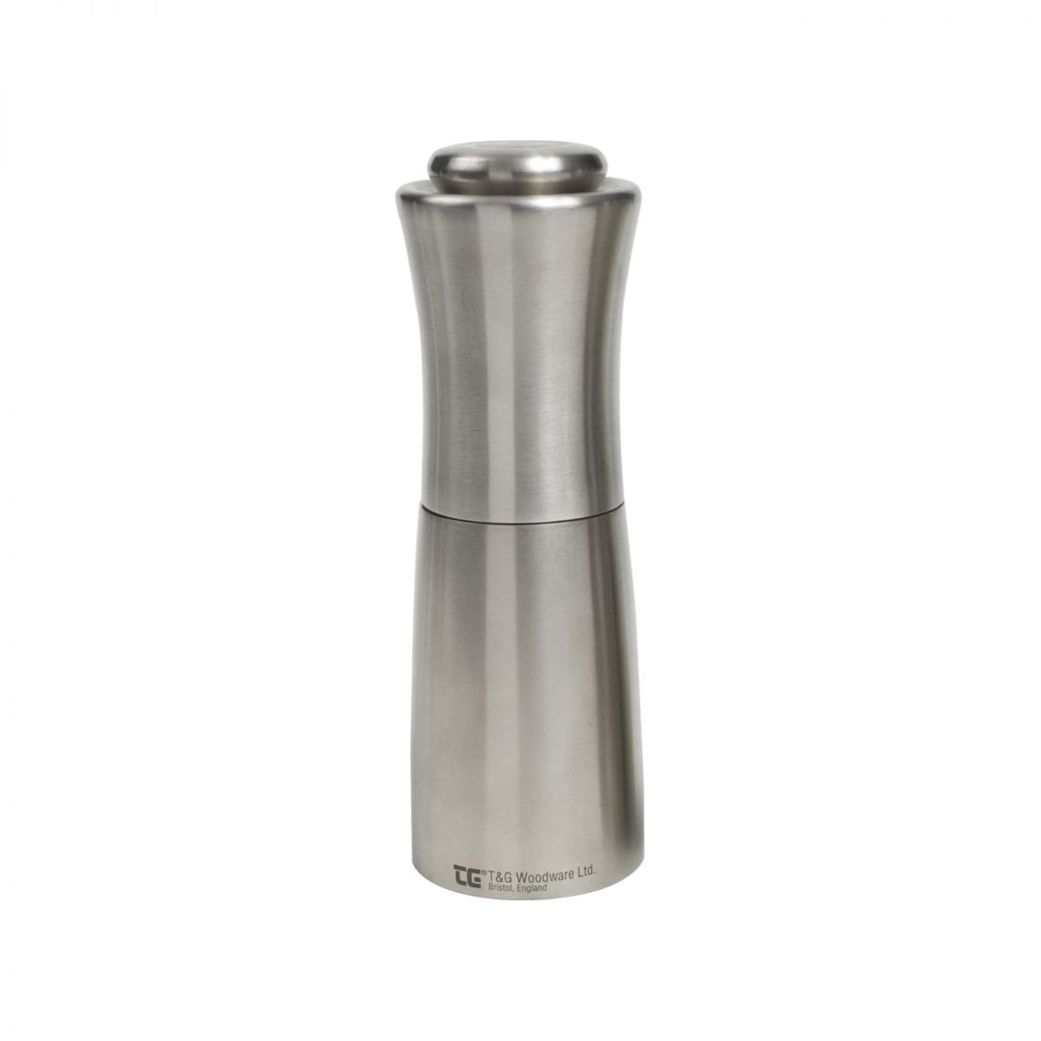 product image - Млин для перцю T&G APOLLO, висота 15 см, сріблястий
