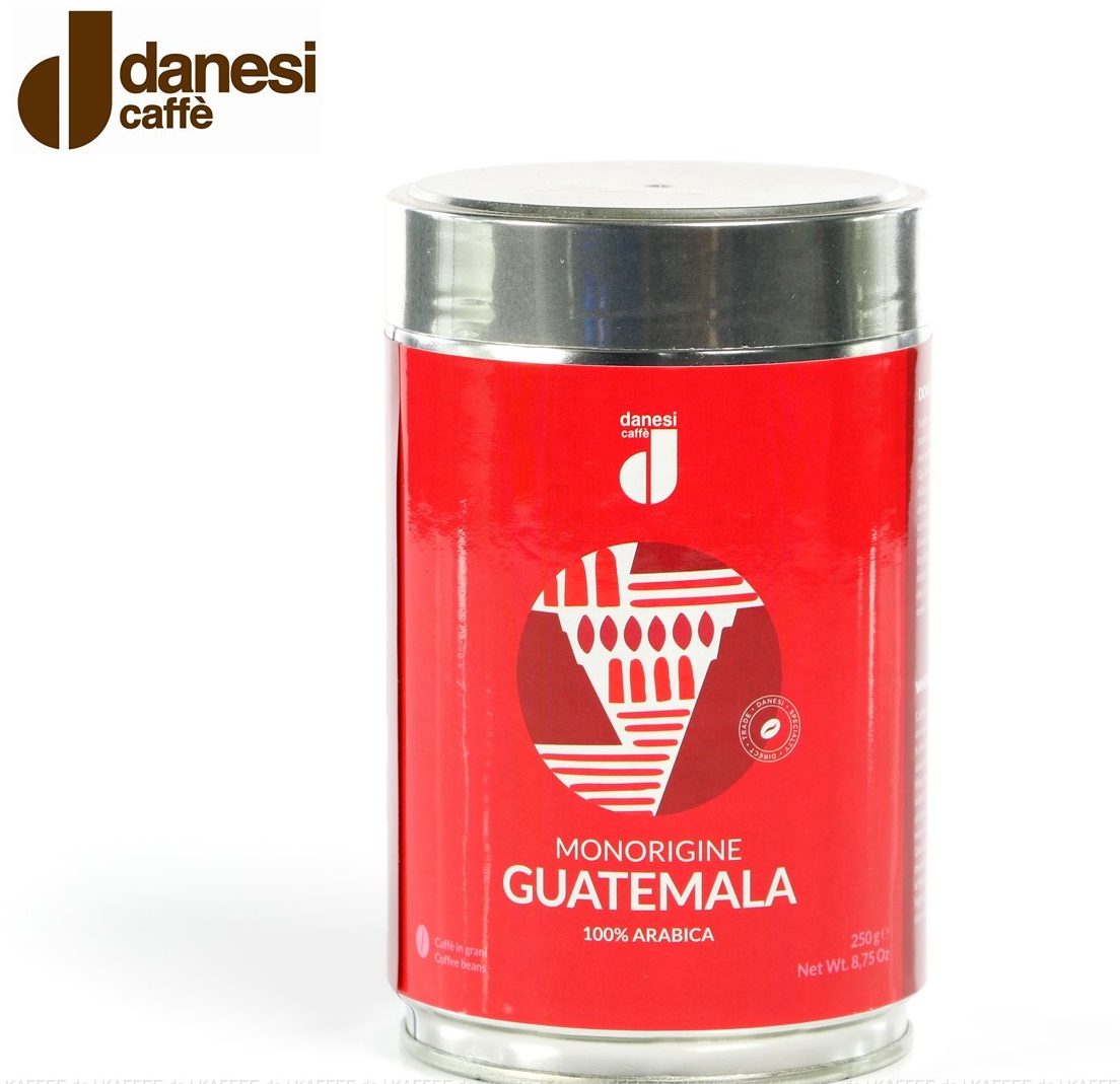 product image - Кава мелена Danesi Monorigine Guatemala, 0,25 кг, жерстяна банка, червоний