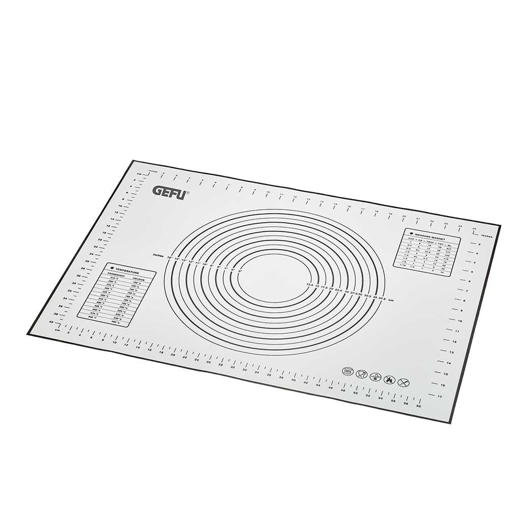 product image - Коврик для выпечки и работы с тестом GEFU PAD, 70х50 см, серый