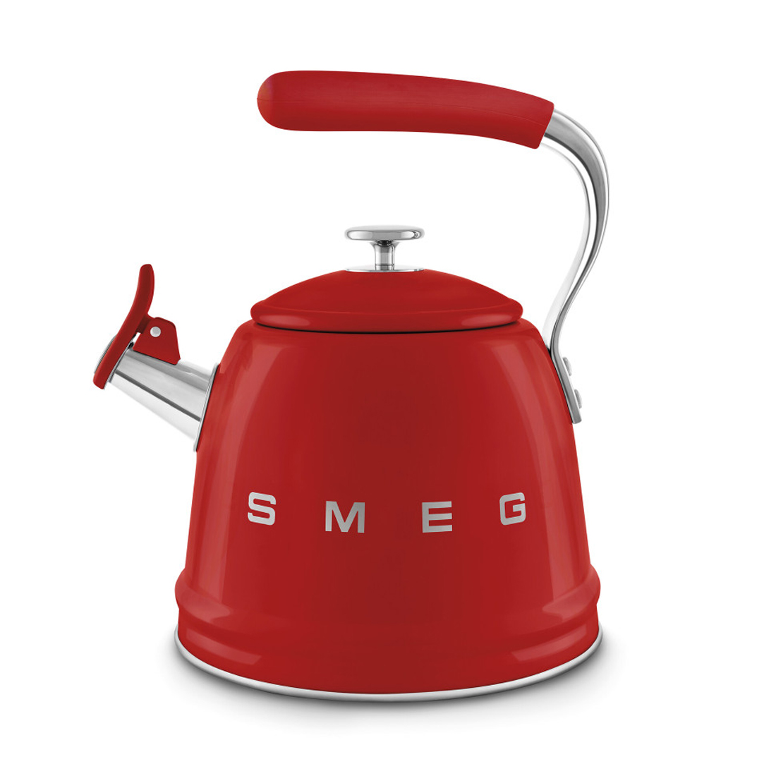 product image - Чайник со свистком Smeg 50'S STYLE, объем 2,3 л, красный
