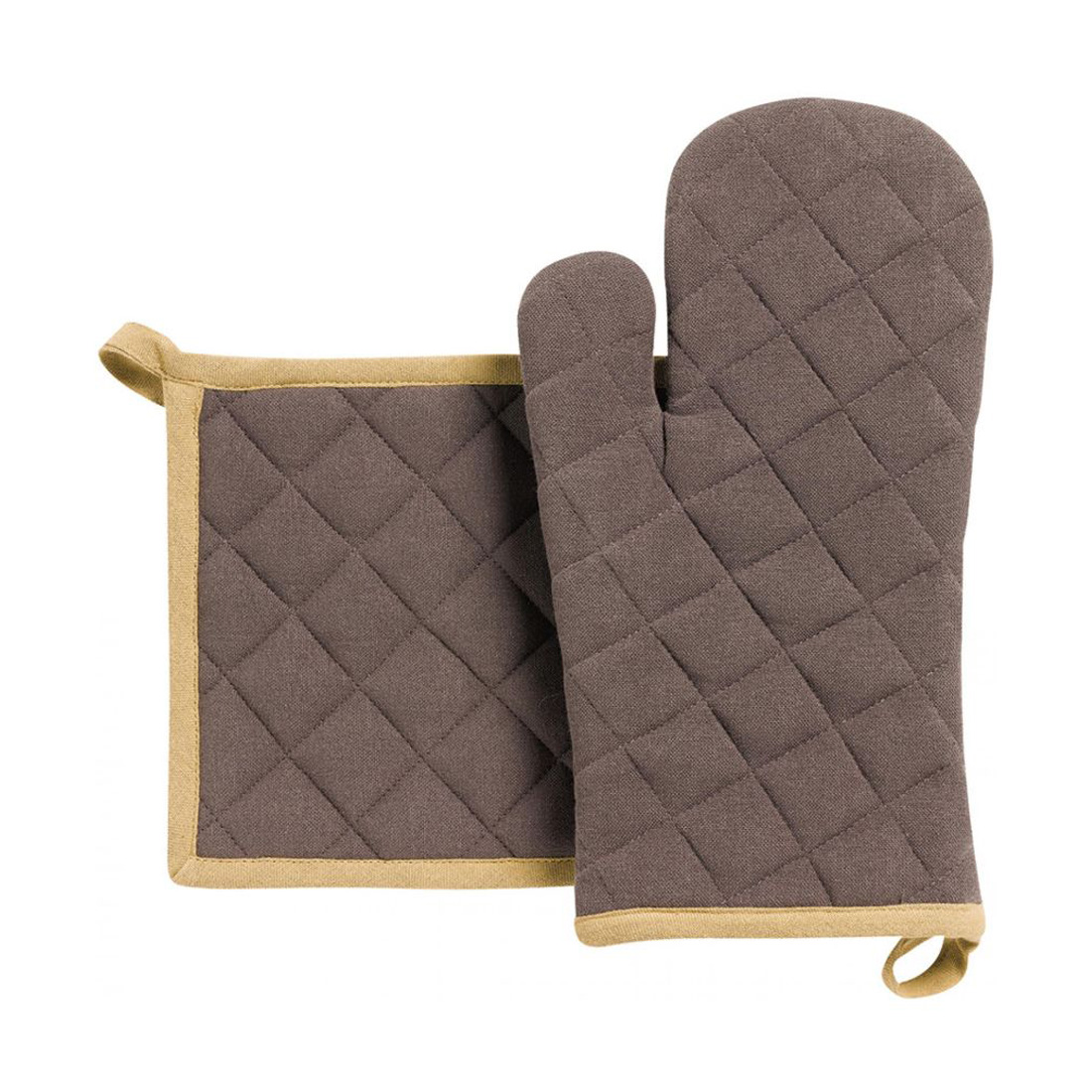 product image - Набір кухонний: рукавичка та прихватка Winkler GRACE, кавовий, 2 предмети