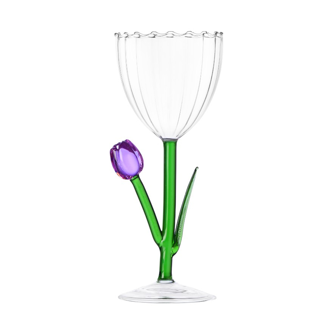 product image - Келих «Бузковий тюльпан» Ichendorf Botanica, об'єм 0,28 л, прозорий