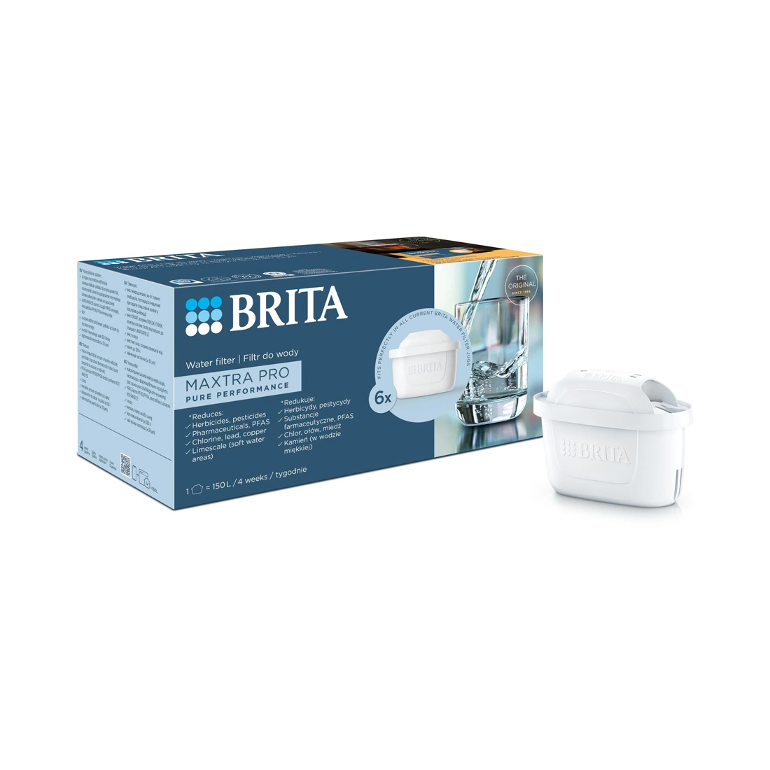 product image - Набір картриджів для фільтра Brita MXPro Pure Performance All-in-1, білий, 6 шт