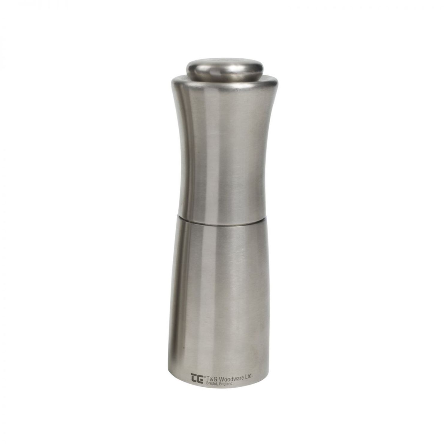 product image - Млин для солі T&G APOLLO, висота 15 см, сріблястий