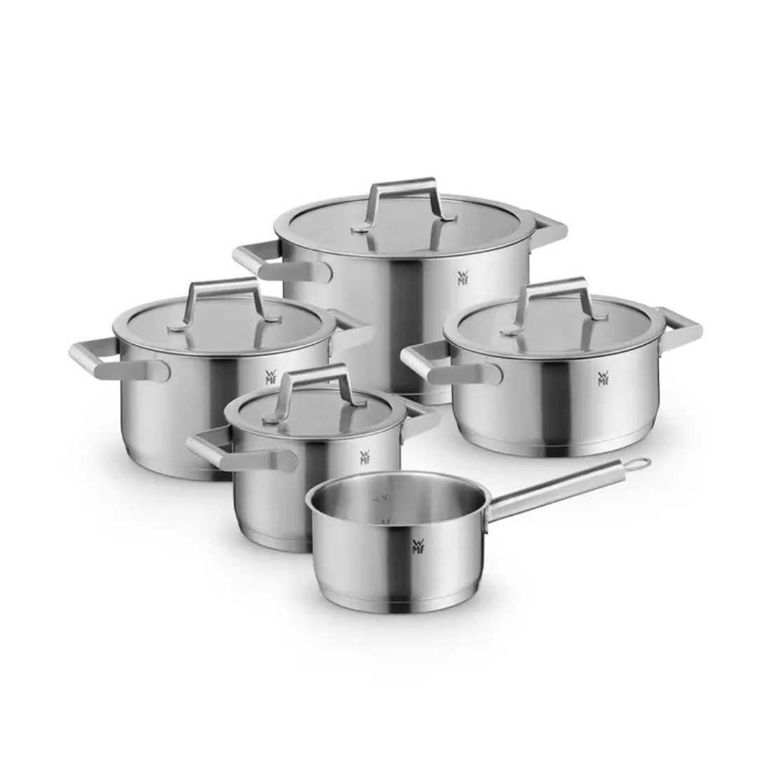 product image - Набір каструль з кришками WMF Comfort Line, сріблястий матовий, 5 шт
