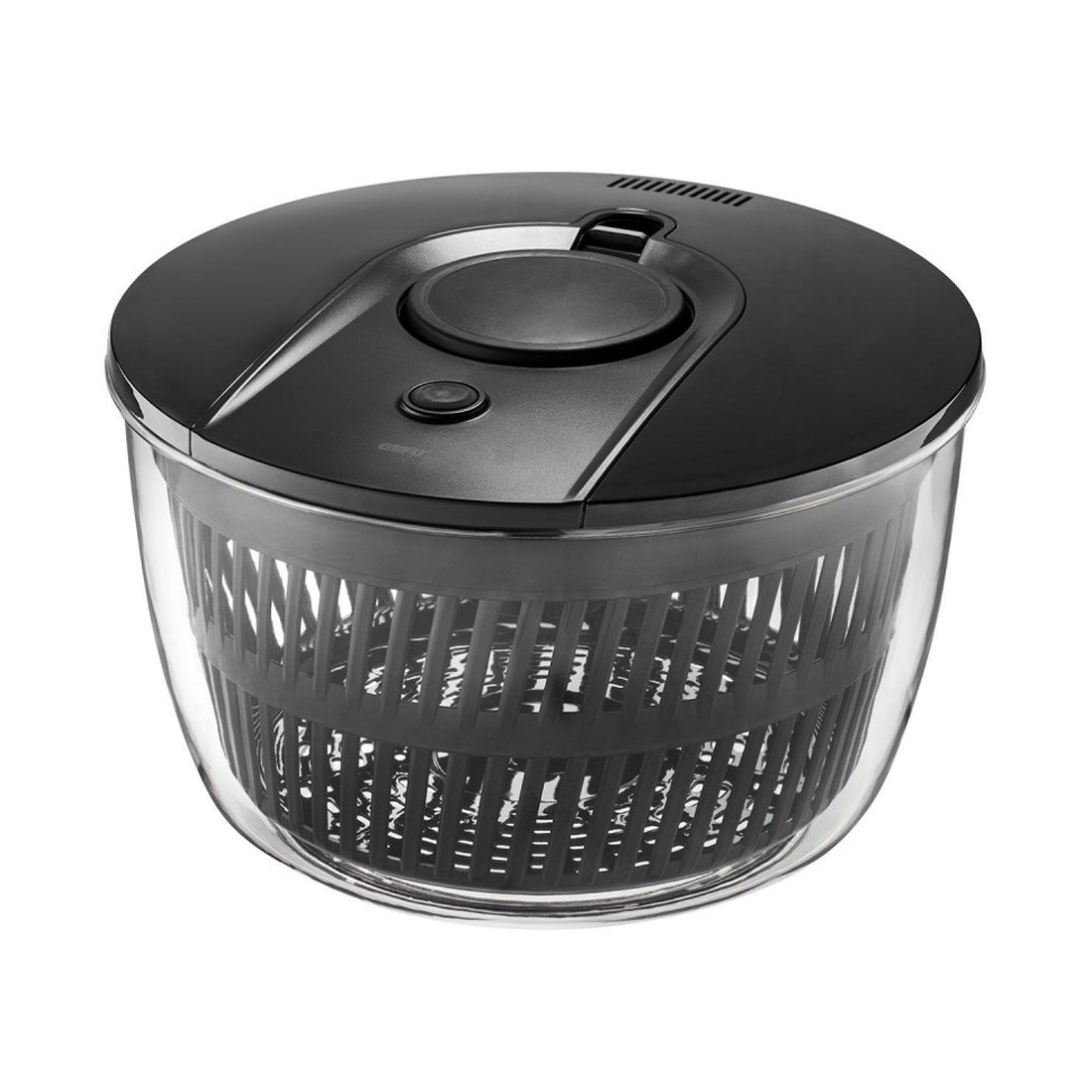 product image - Сушарка для зелені GEFU PUSH IT, діаметр 25 см, прозорий з чорним