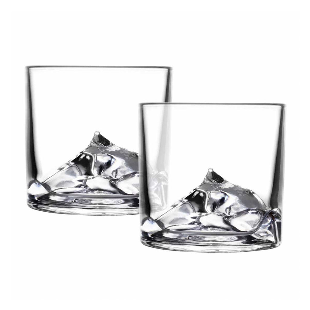 product image - Набір склянок для віскі Liiton PEAKS, об'єм 0,27 л, прозорий, 2 штуки