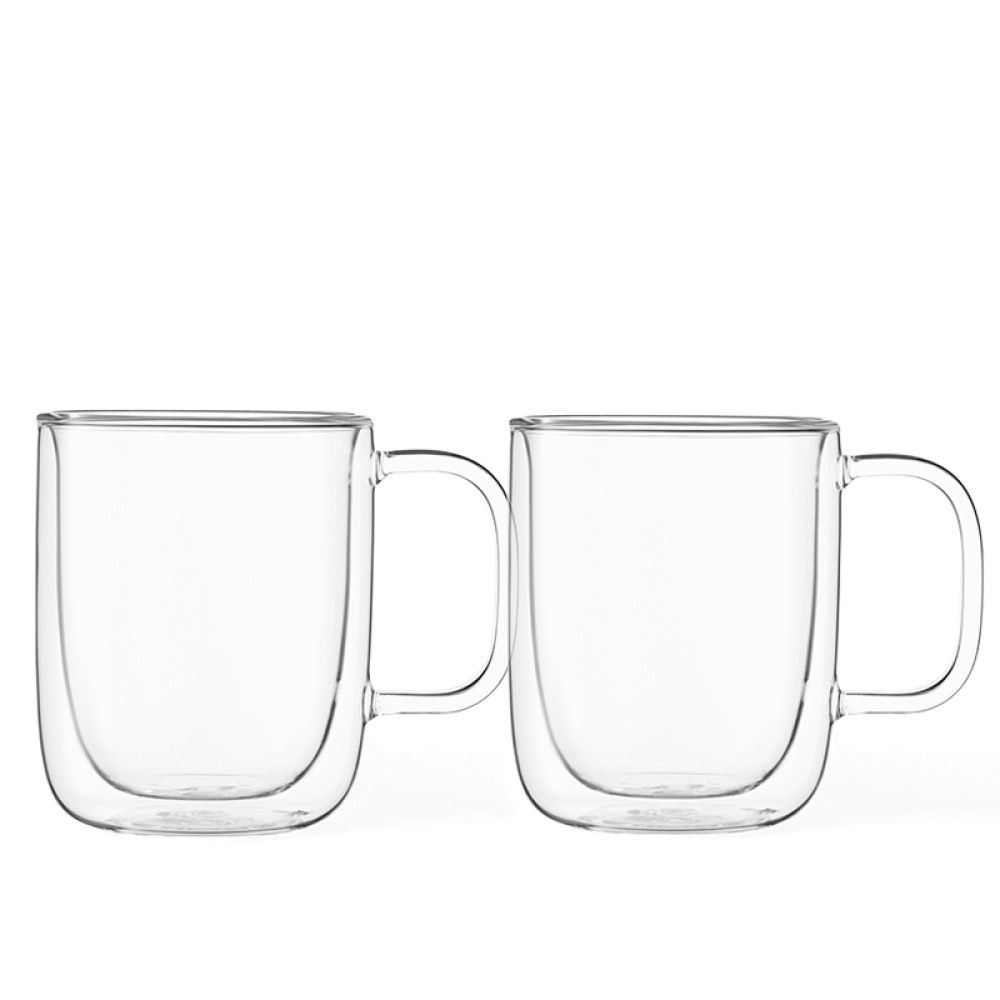 product image - Набір кухлів з подвійними стінками Viva Scandinavia CLASSIC, 2 шт, об'єм 0,35 л, прозорий