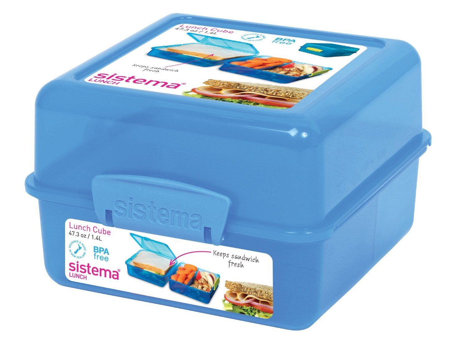 product image - Ємність з кришкою для ланчу Sistema LUNCH, об'єм 1,4 л, колір в асортименті