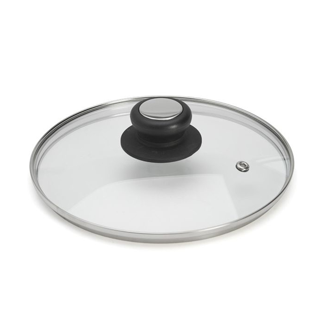product image - Кришка універсальна кругла de Buyer CHOC EXTREME, скло/бакеліт, діаметр 24 см, прозорий