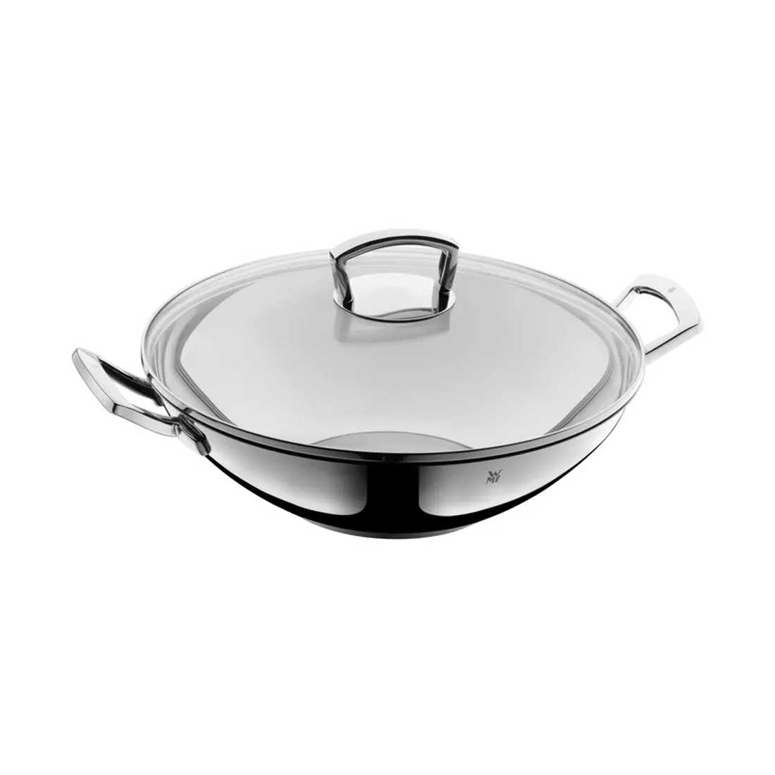 product image - Вок з кришкою WMF, об'єм 7,3 л, діаметр 36 см, сріблястий