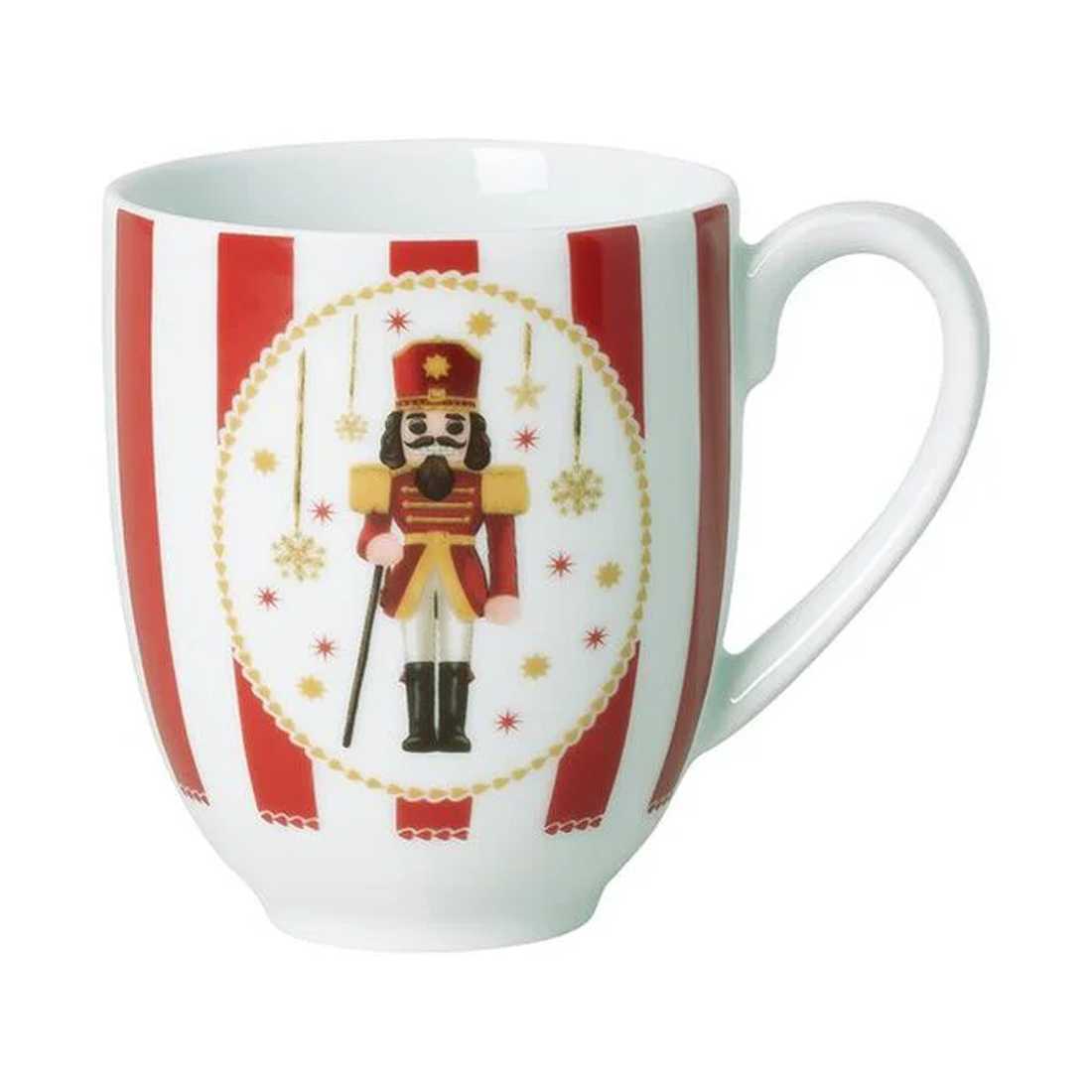 product image - Кружка фарфоровая Hutschenreuther CHRISTMAS LOVE, объем 0,4 л, белый с красным