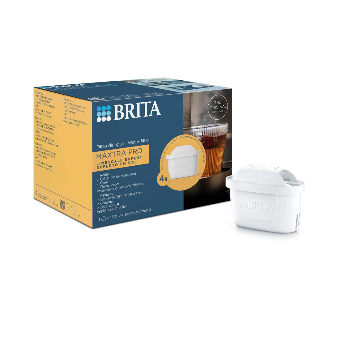 product image - Набір картриджів для жорсткої води Brita MXPro Hard Water Expert, білий, 4 шт