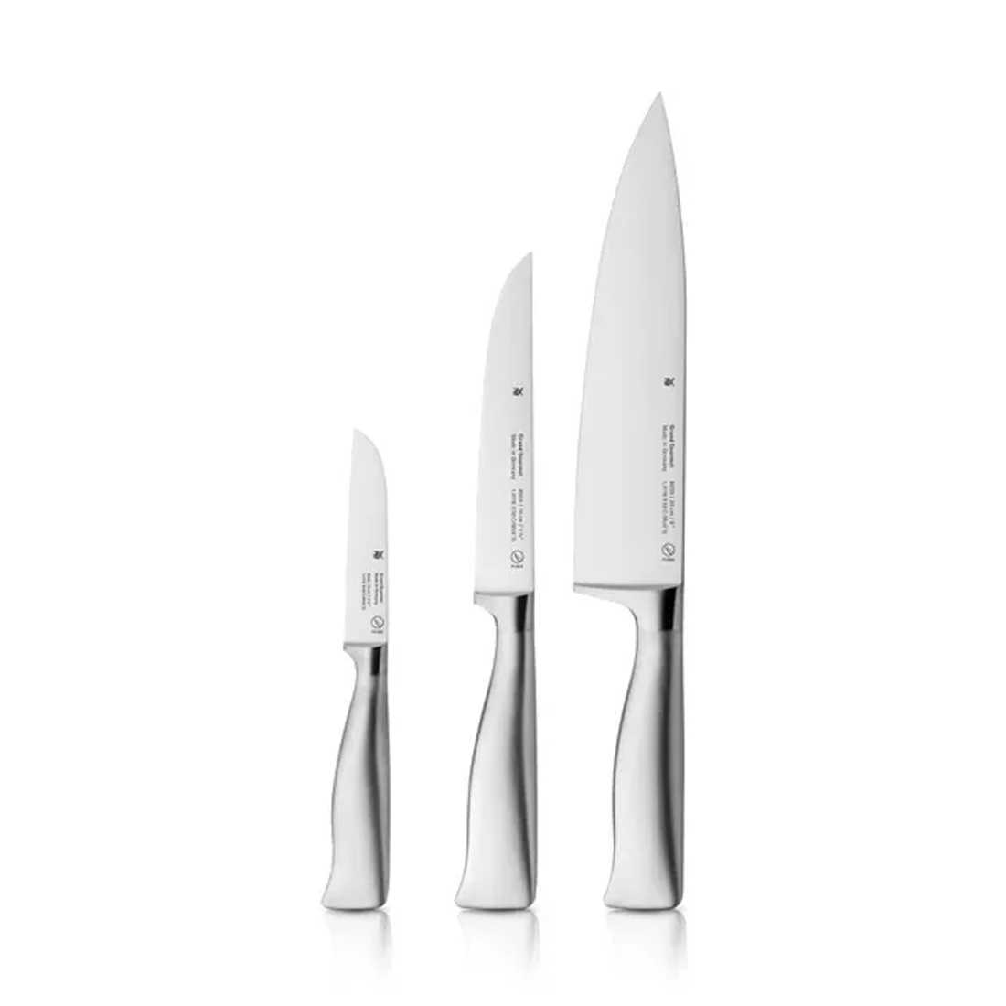 product image - Набір ножів кухонних WMF Grand Gourmet, 3 предмети, сріблястий