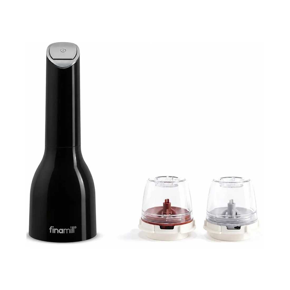 product image - Млин для спецій акумуляторний + 2 змінних пода FinaMill USB, чорний