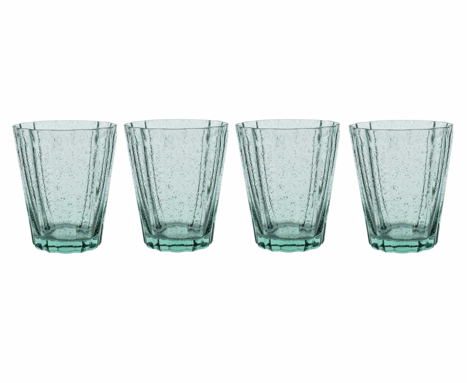 product image - Набір склянок для води Laura Ashley GLASS COLLECTABLES, об'єм 0,25 л, зелений, 4 шт.