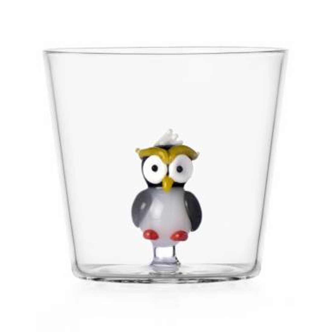 product image - Склянка «Сова» Ichendorf WOODLAND TALES, об'єм 0,35 л, прозорий