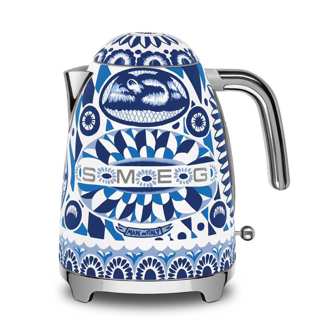 product image - Чайник електричний Smeg Blu Mediterraneo в колаборації з Dolce & Gabbana, об'єм 1,7 л, кольоровий