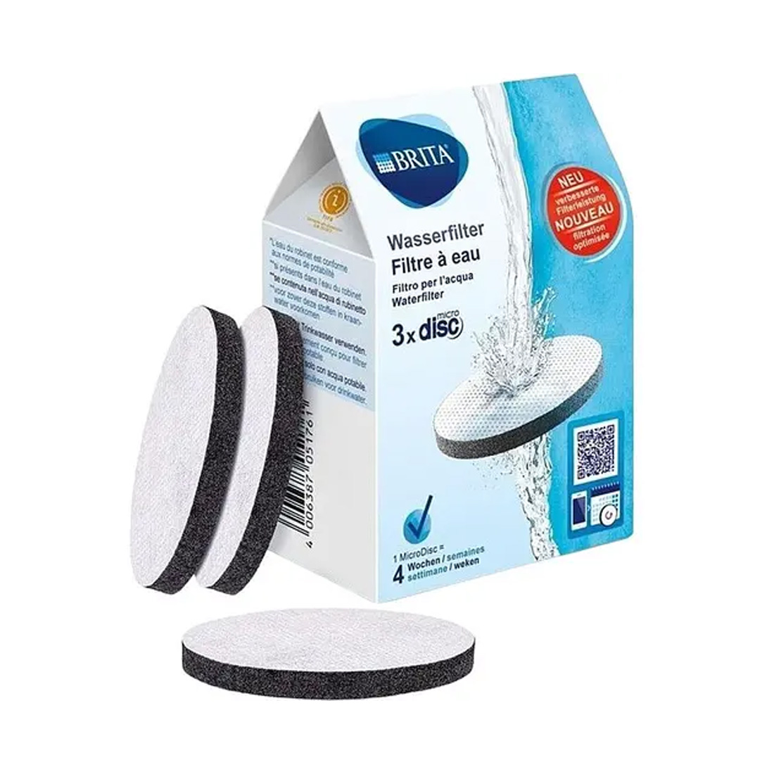 product image - Набір фільтрів для води Brita MicroDisc, 3 шт
