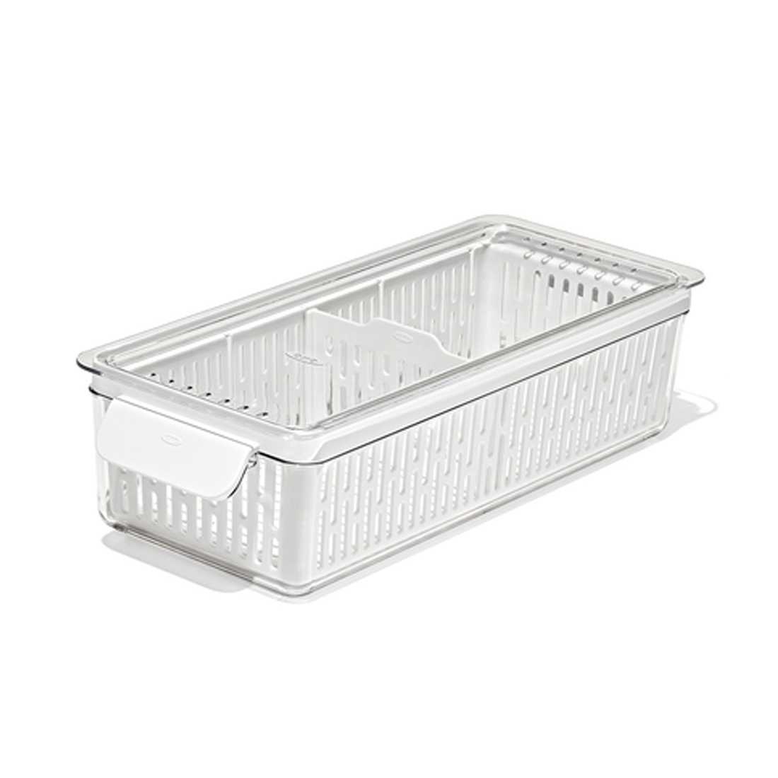 product image - Контейнер для зберігання в холодильнику OXO FOOD STORAGE, 9,2 х37,5х15,1 см, білий