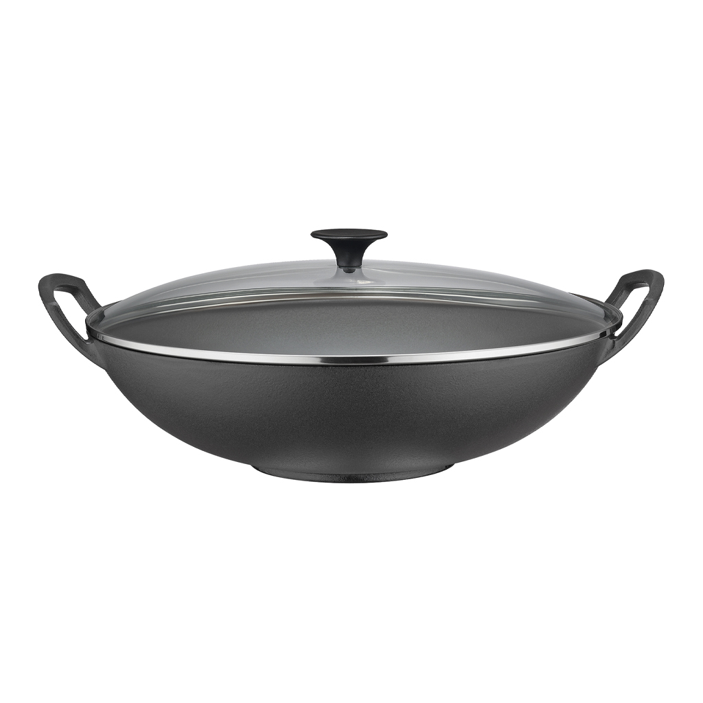 product image - Вок з кришкою Spring WOK, діаметр 35 см, чорний
