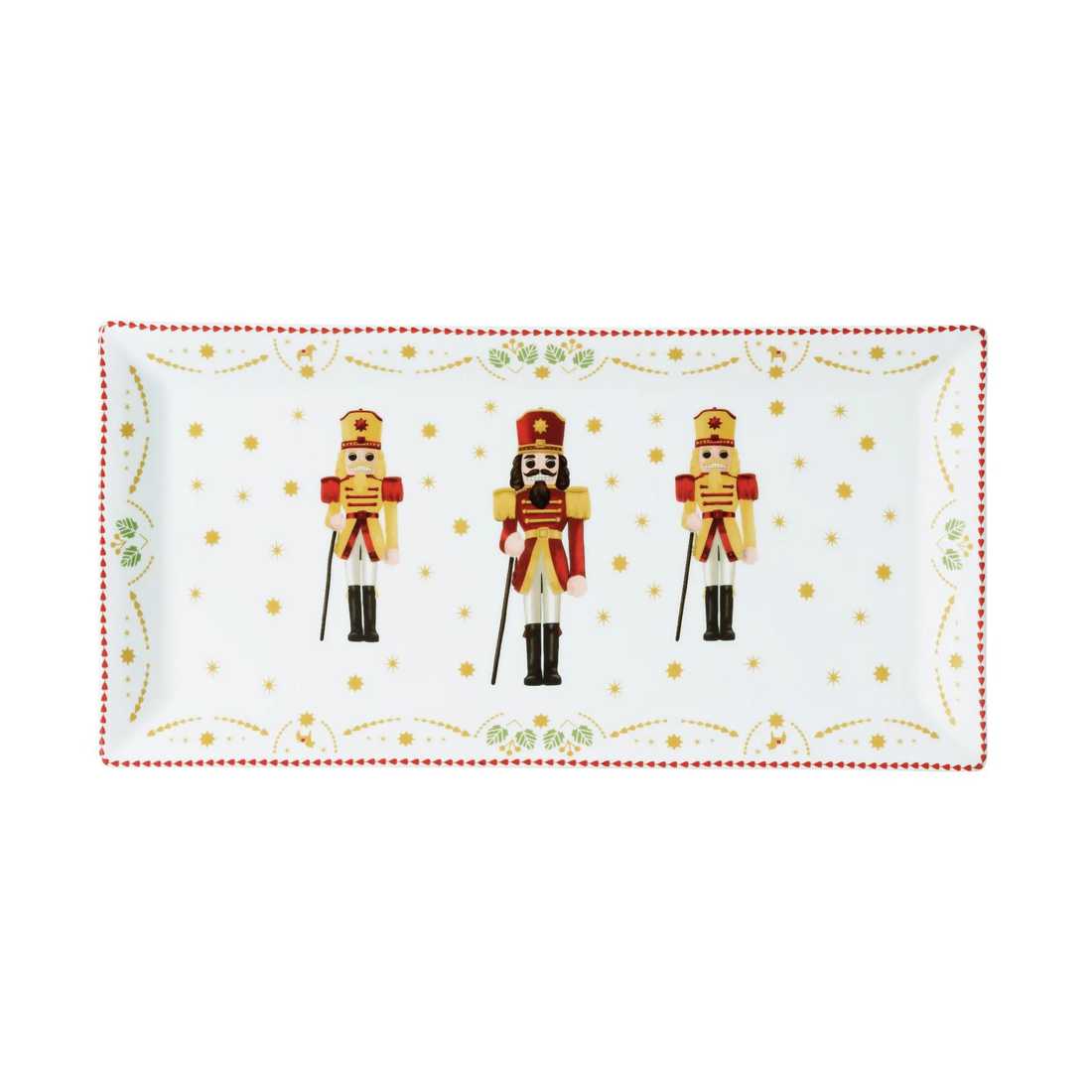 product image - Блюдо прямоугольное Hutschenreuther CHRISTMAS LOVE, 36х18 см, белый с рисунком