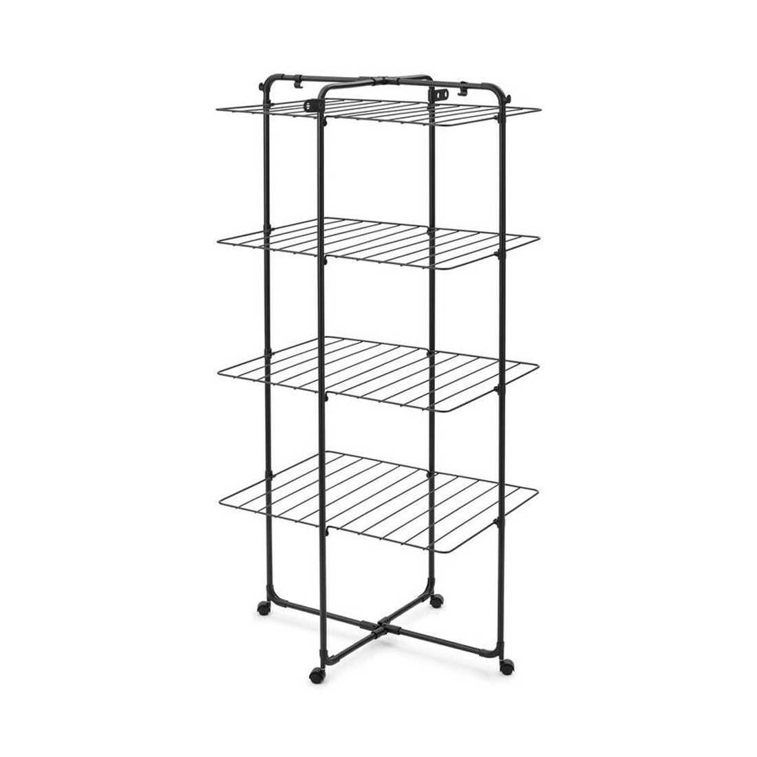 product image - Сушарка для білизни підлогова Brabantia HangOn Tower, 23 м, чорний матовий