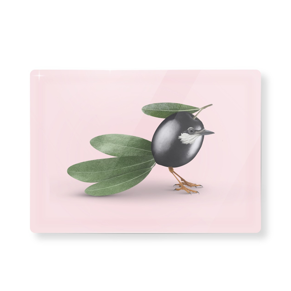 product image - Дошка обробна скляна «Оливка» WD Lifestyle, 20×30 см, різнокольоровий