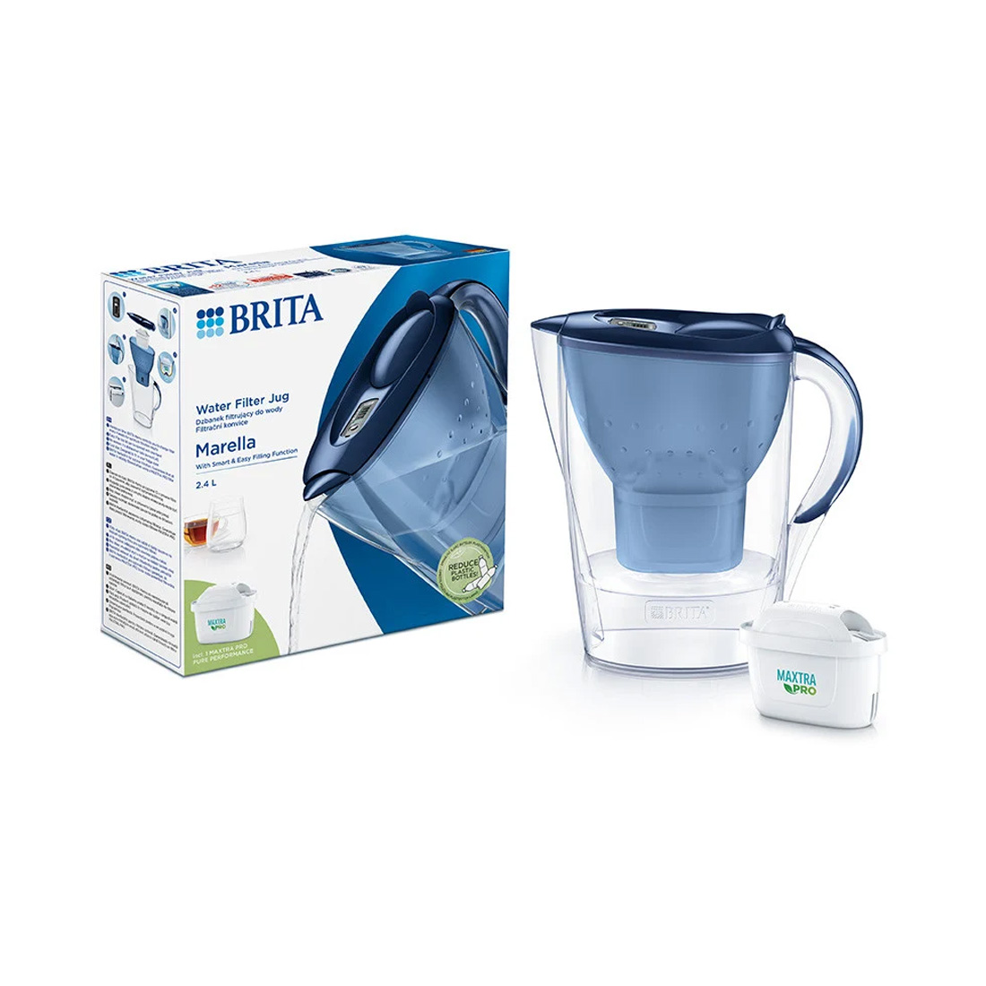 product image - Фільтр-глечик Brita Marella Cool MXpro, об'єм 2,4 л, синій