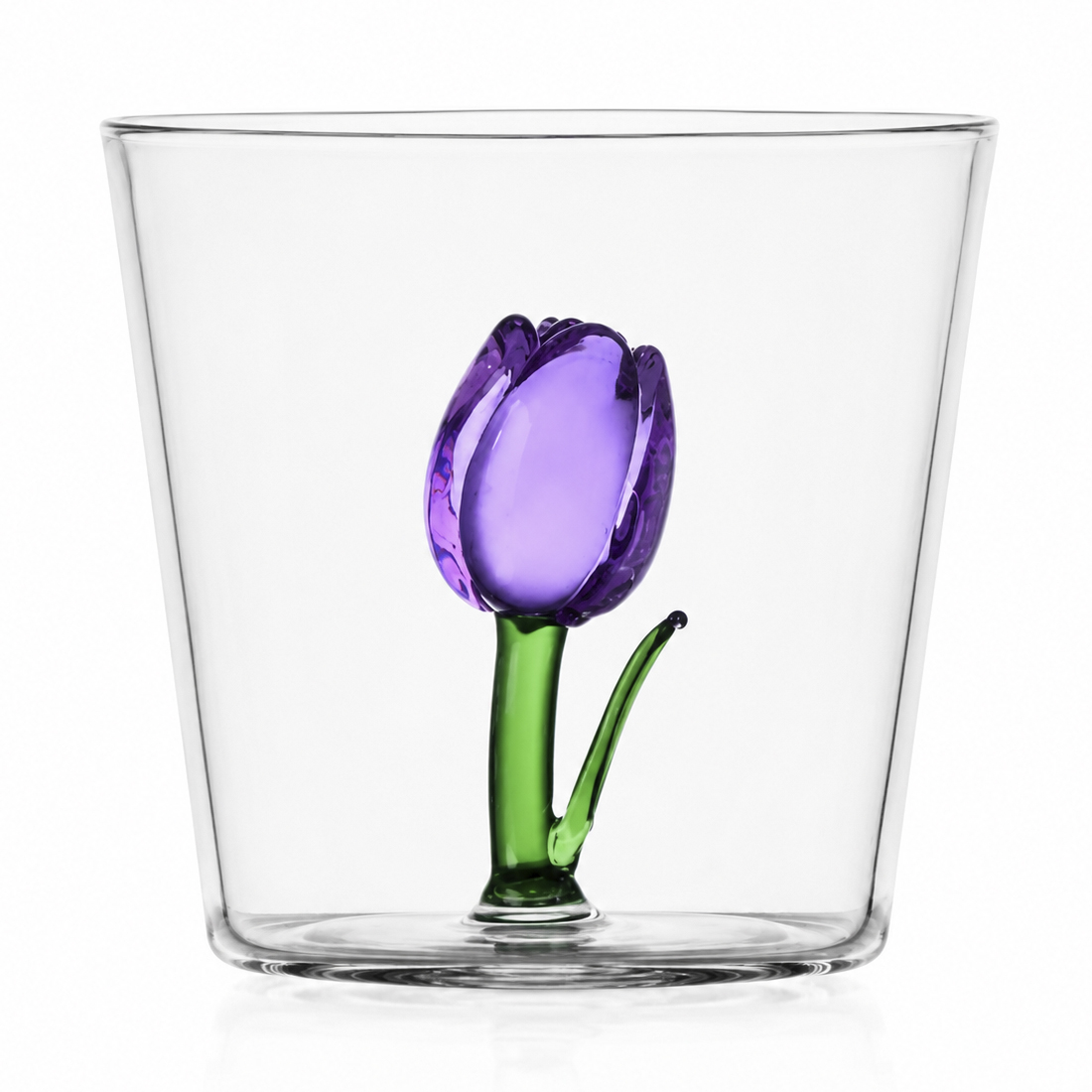 product image - Склянка «Бузковий тюльпан» Ichendorf Botanica, об'єм 0,3 л, прозорий