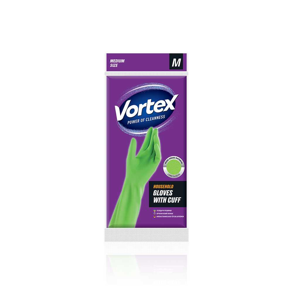 product image - Рукавички господарські Vortex, розмір М, з подовженими манжетами