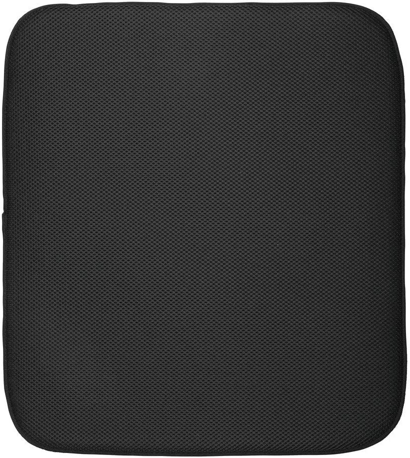 product image - Килимок-сушка для посуду InterDesign IDRY, 45,7 х40, 6х1, 3 см, чорнобілий