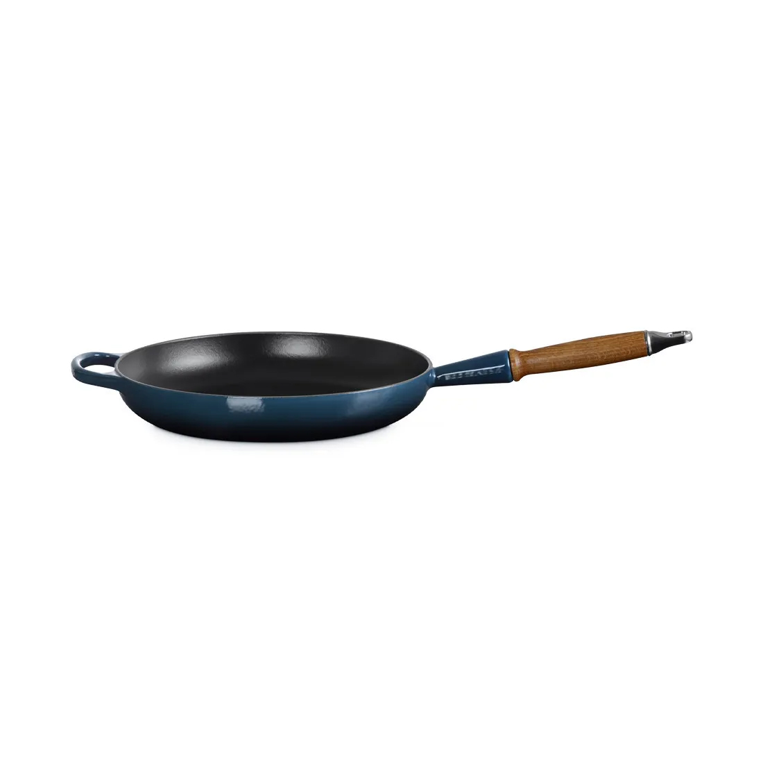product image - Сковорода чавунна з дерев'яною ручкою Le Creuset Cast Iron Nuit, діаметр 28 см