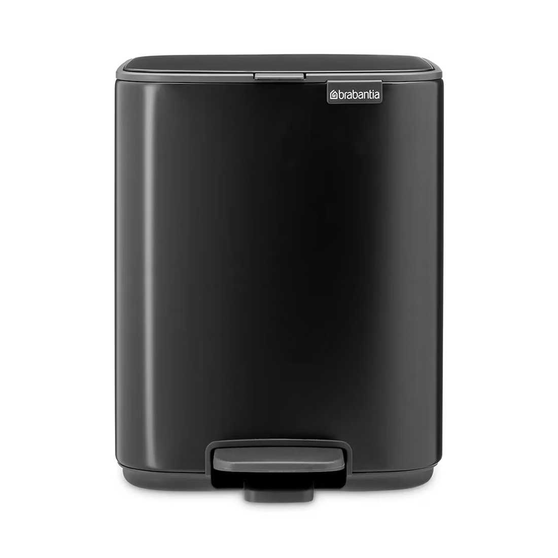 product image - Бак для сміття Brabantia Bo Pedal Bin, об'єм 7 л, чорний матовий
